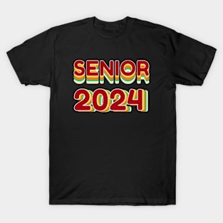 senior 2024 vintage retro style T-Shirt